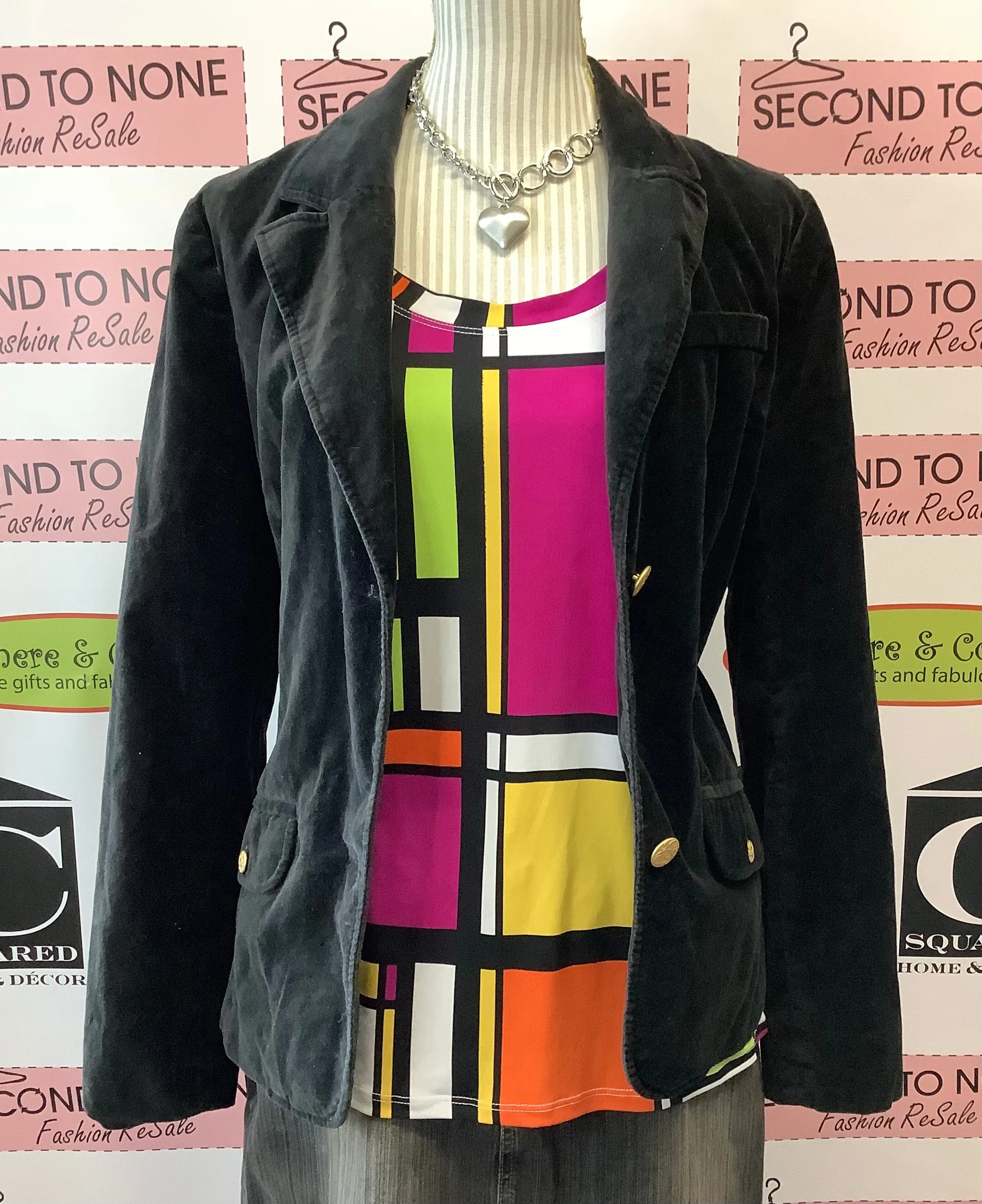 Old Navy Velour Look Blazer (Size XL)