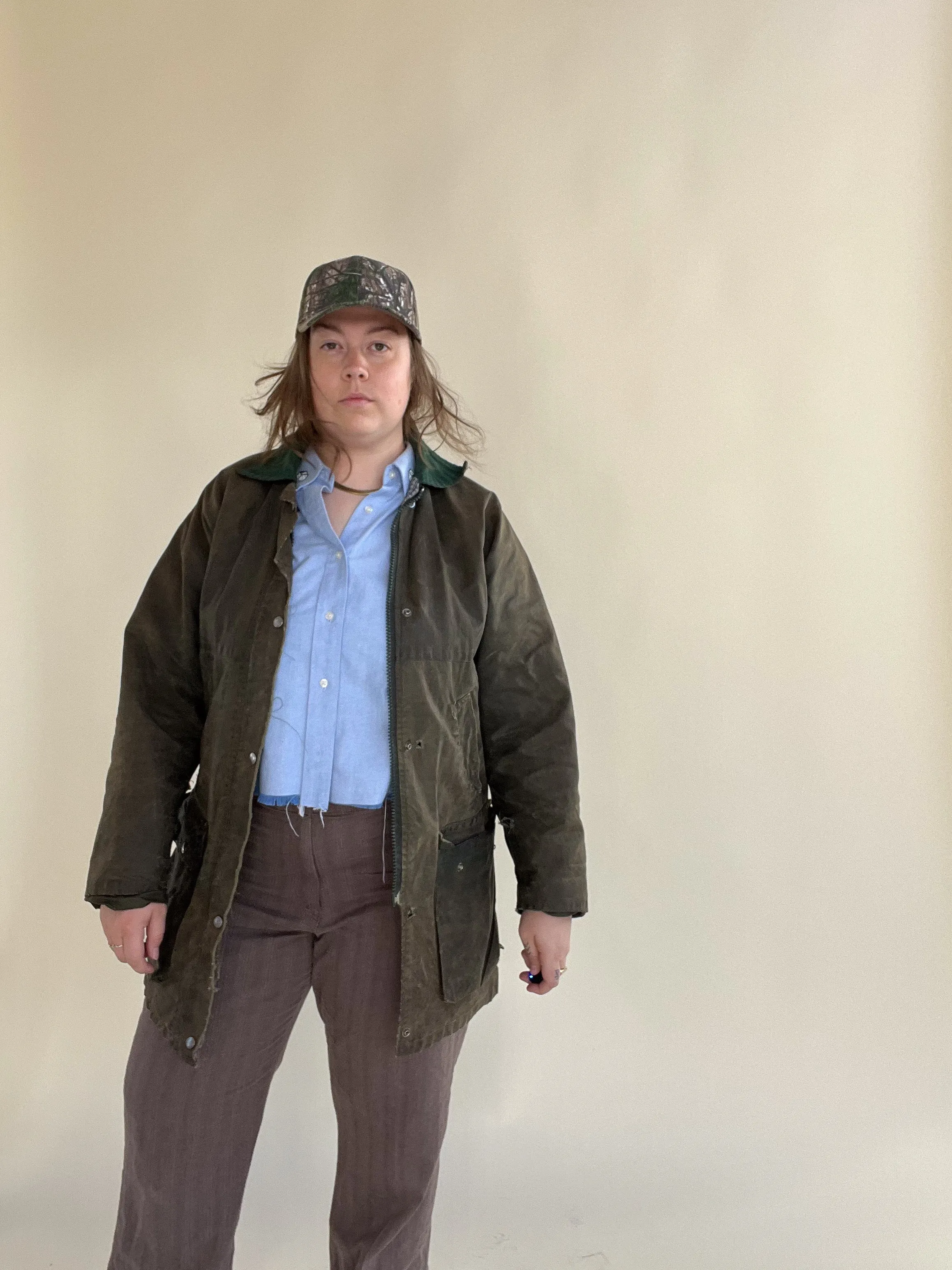 Olive/Brown Barn Jacket - Vintage