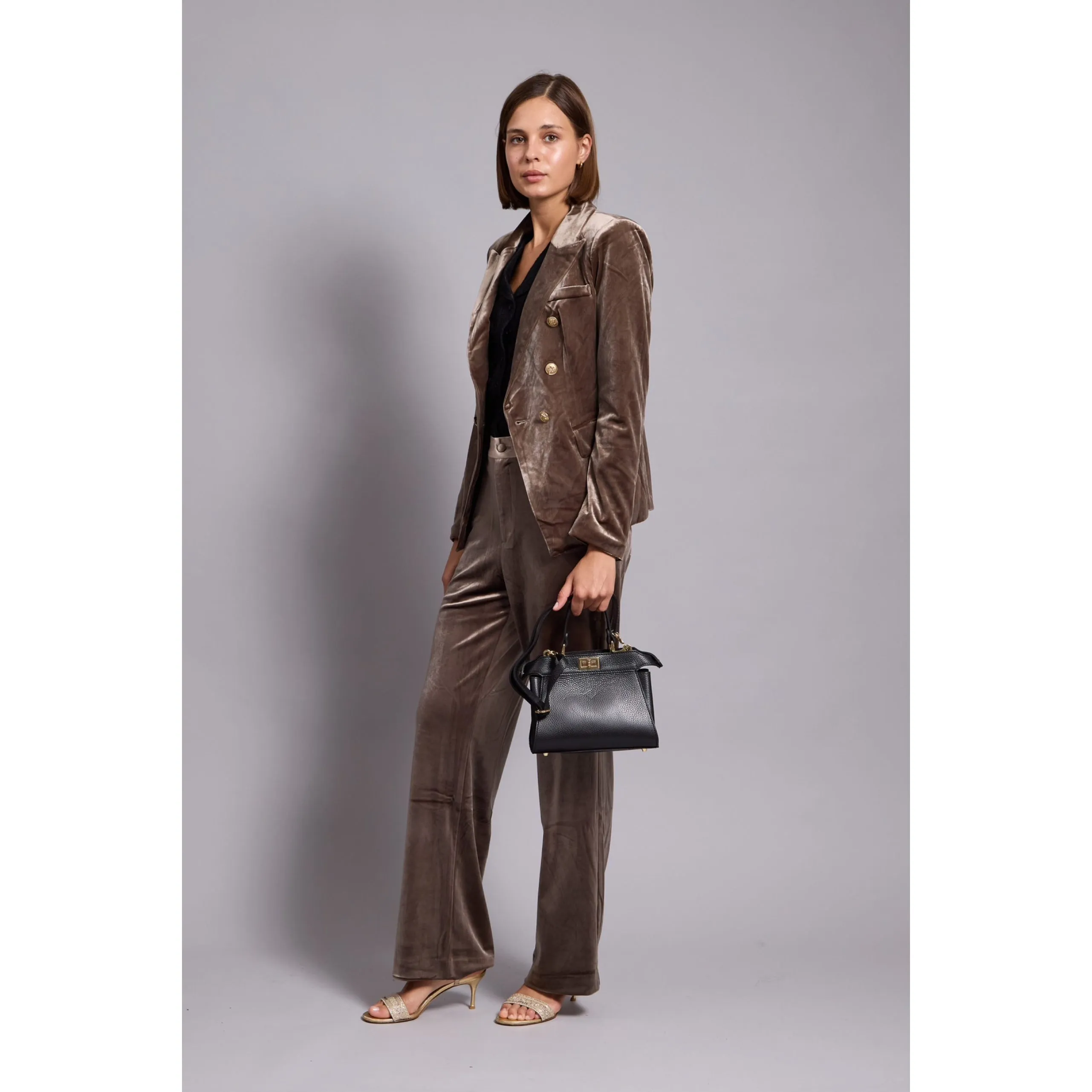 On Trend Anna Velvet Blazer