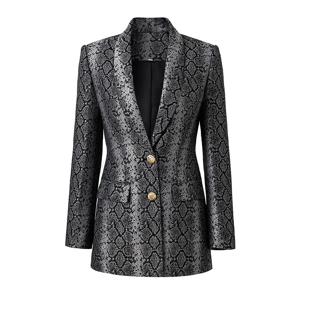 Orsola Snakeskin Pattern Blazer