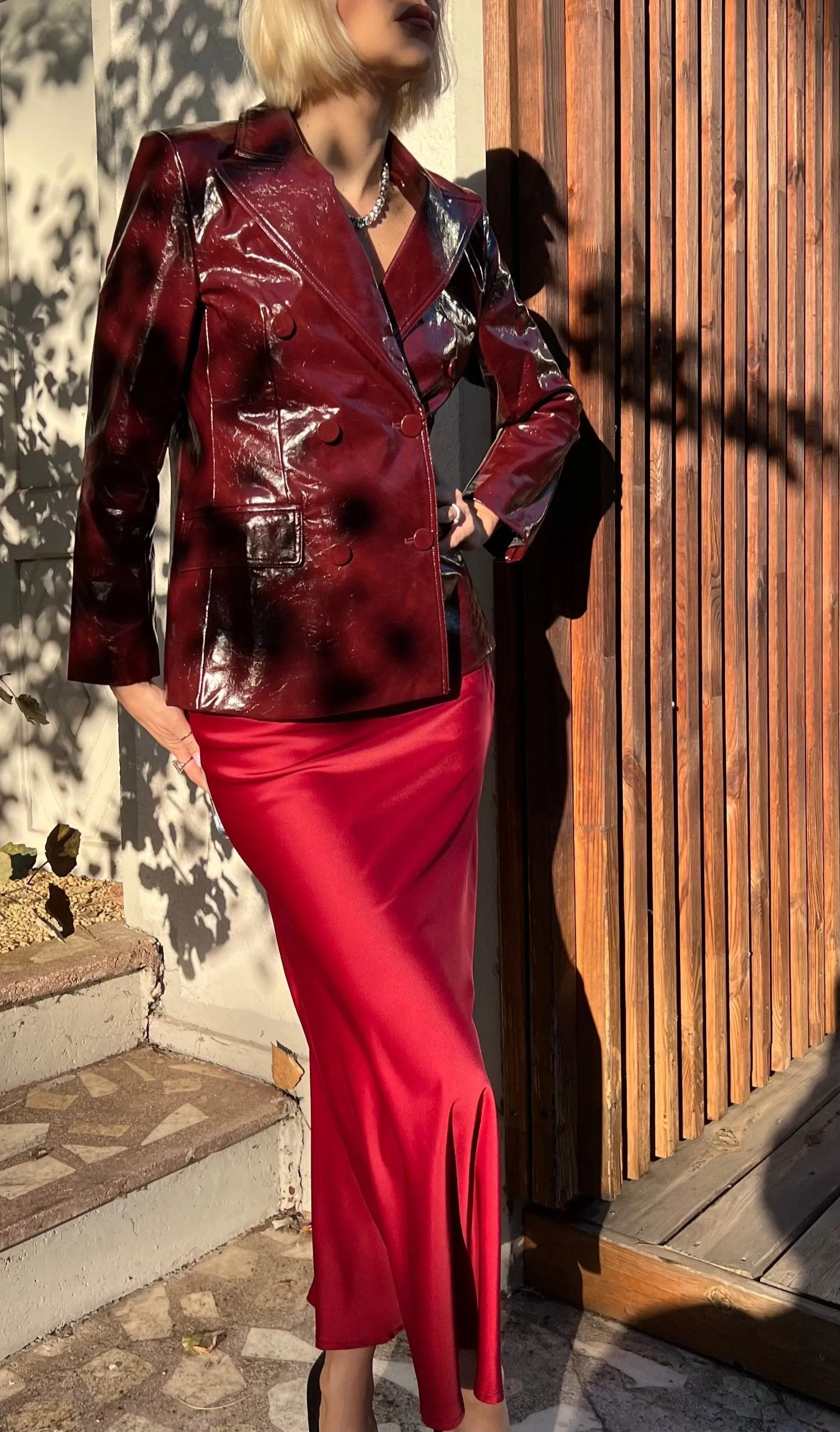 Ox Blood Blazer