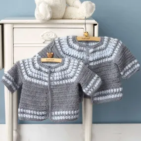 Patons Cluster Yoke Crochet Cardigan