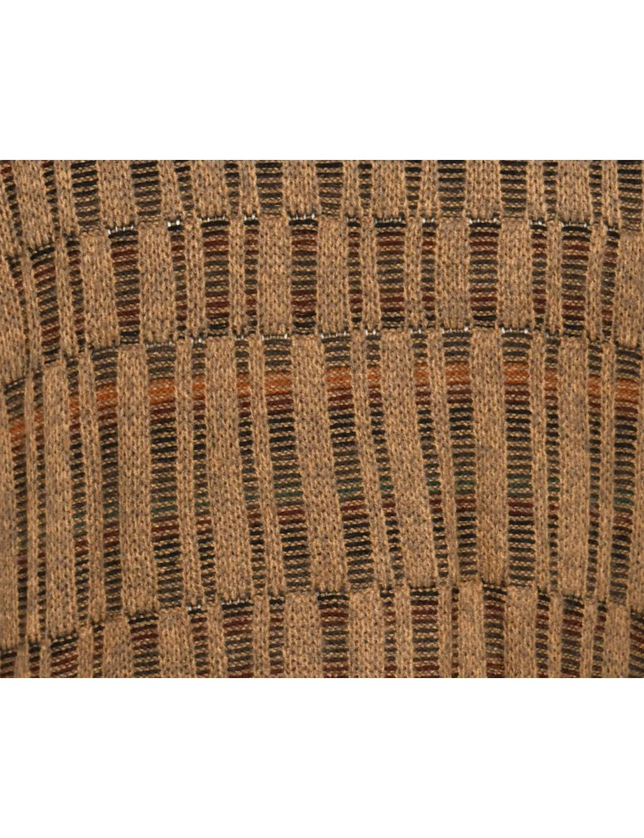 Patterned Brown Jumper - M
