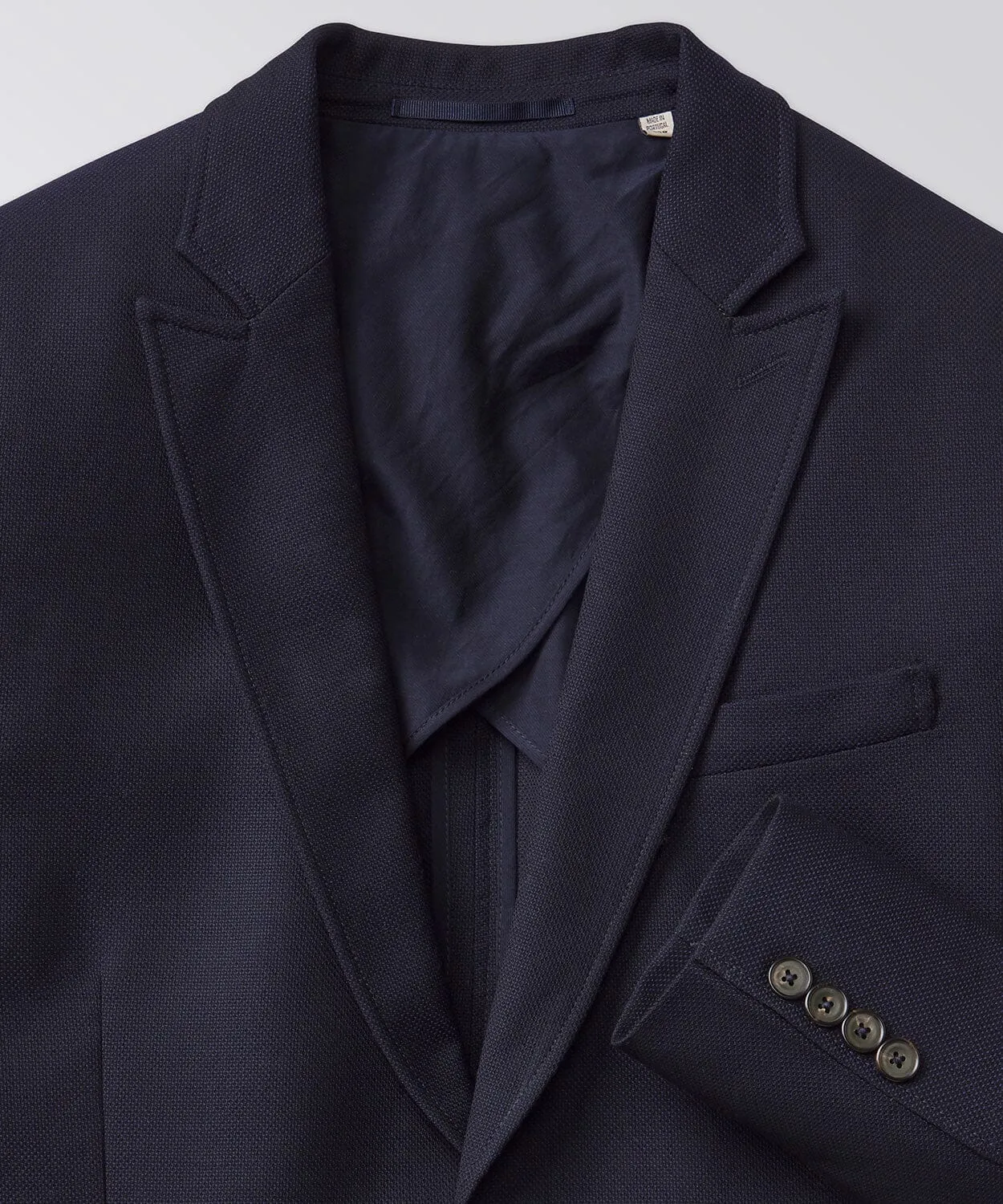 Peak Lapel Navy Blazer
