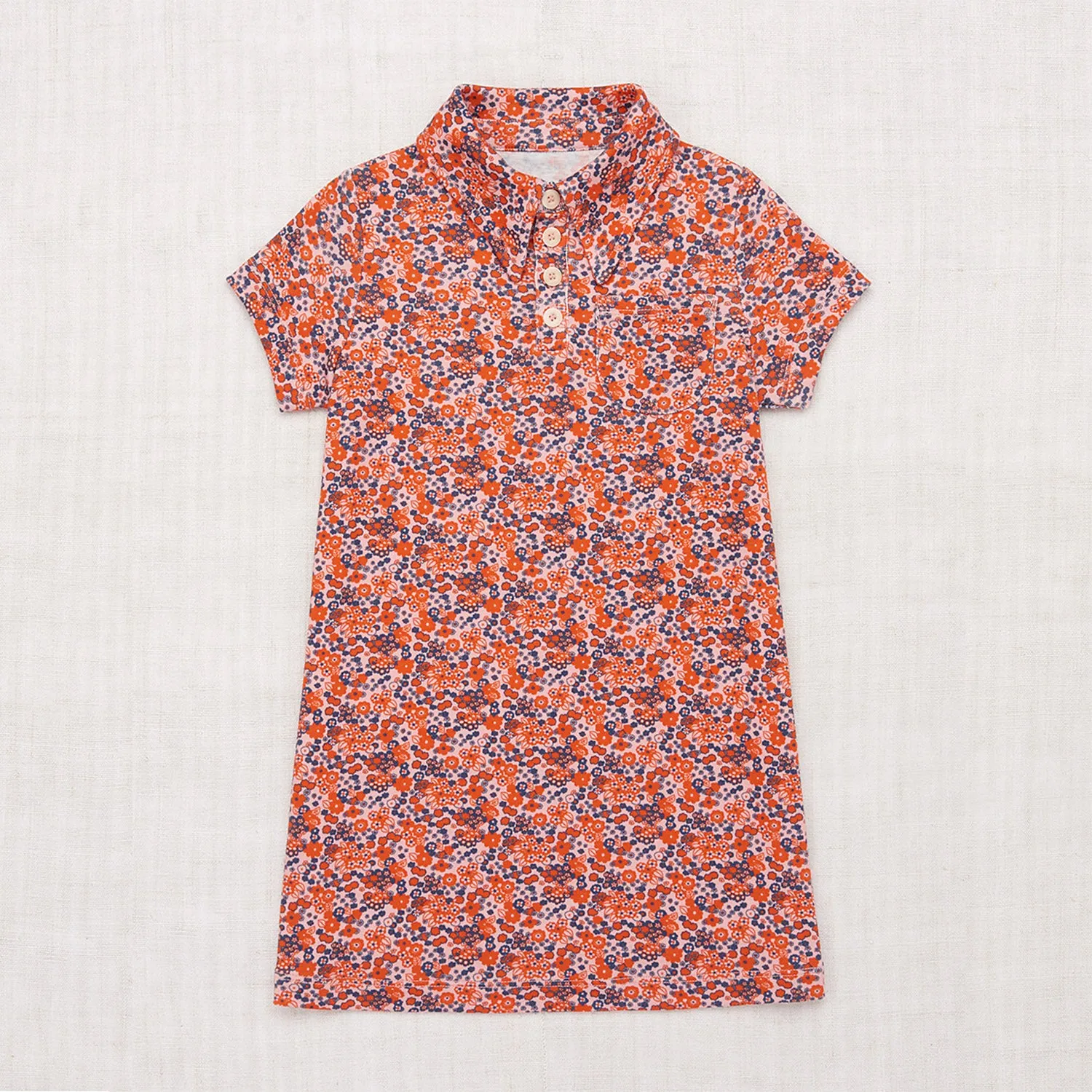 Pima Cotton Sharon Polo Dress - Rose Blush Tisbury Garden