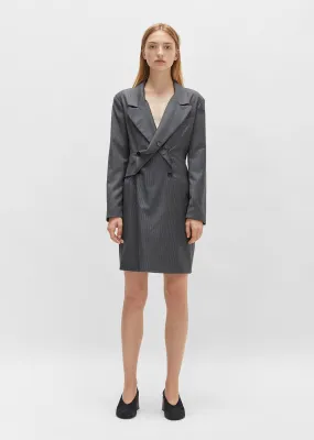 Pinstripe Blazer Dress
