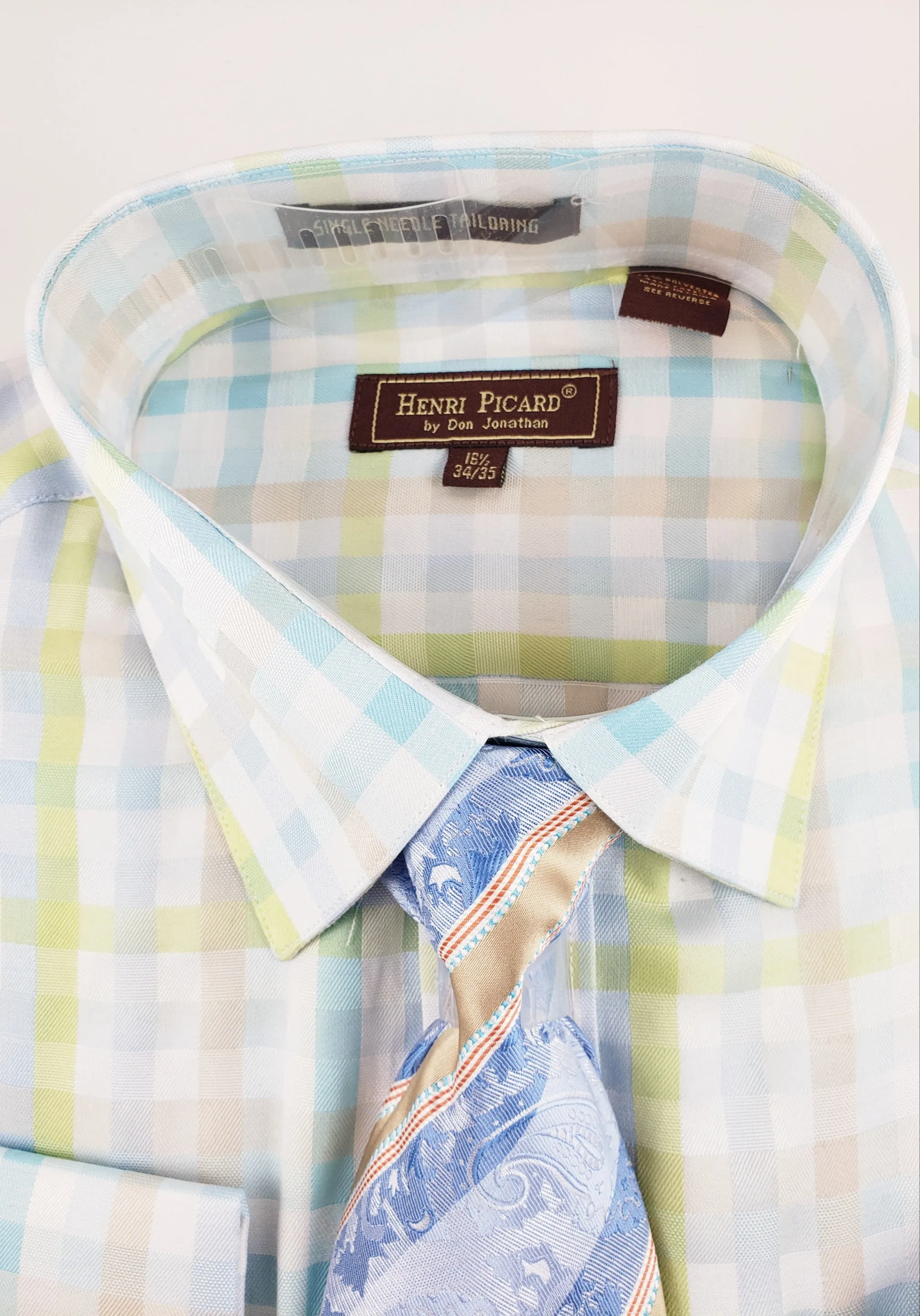 Plaid Henri picard Dress shirt