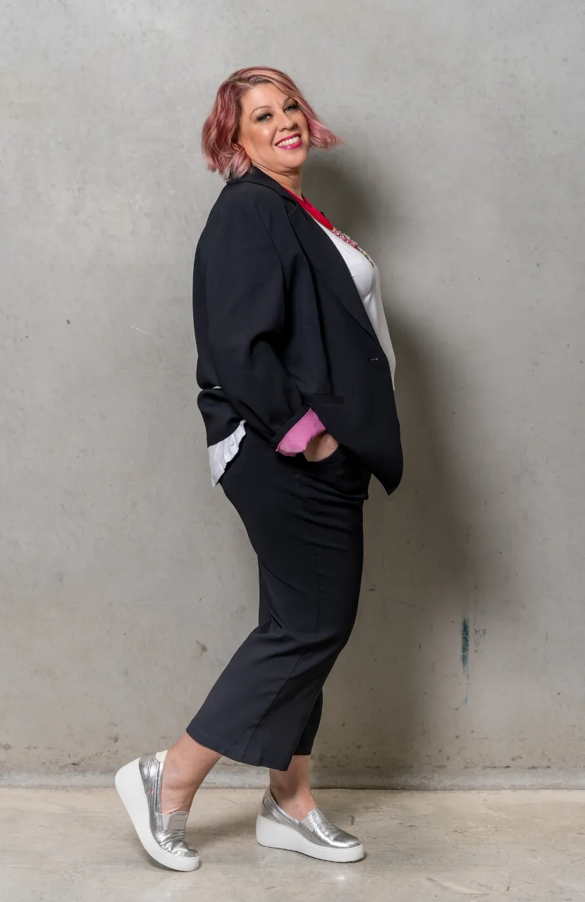 'POWER' Blazer - Black