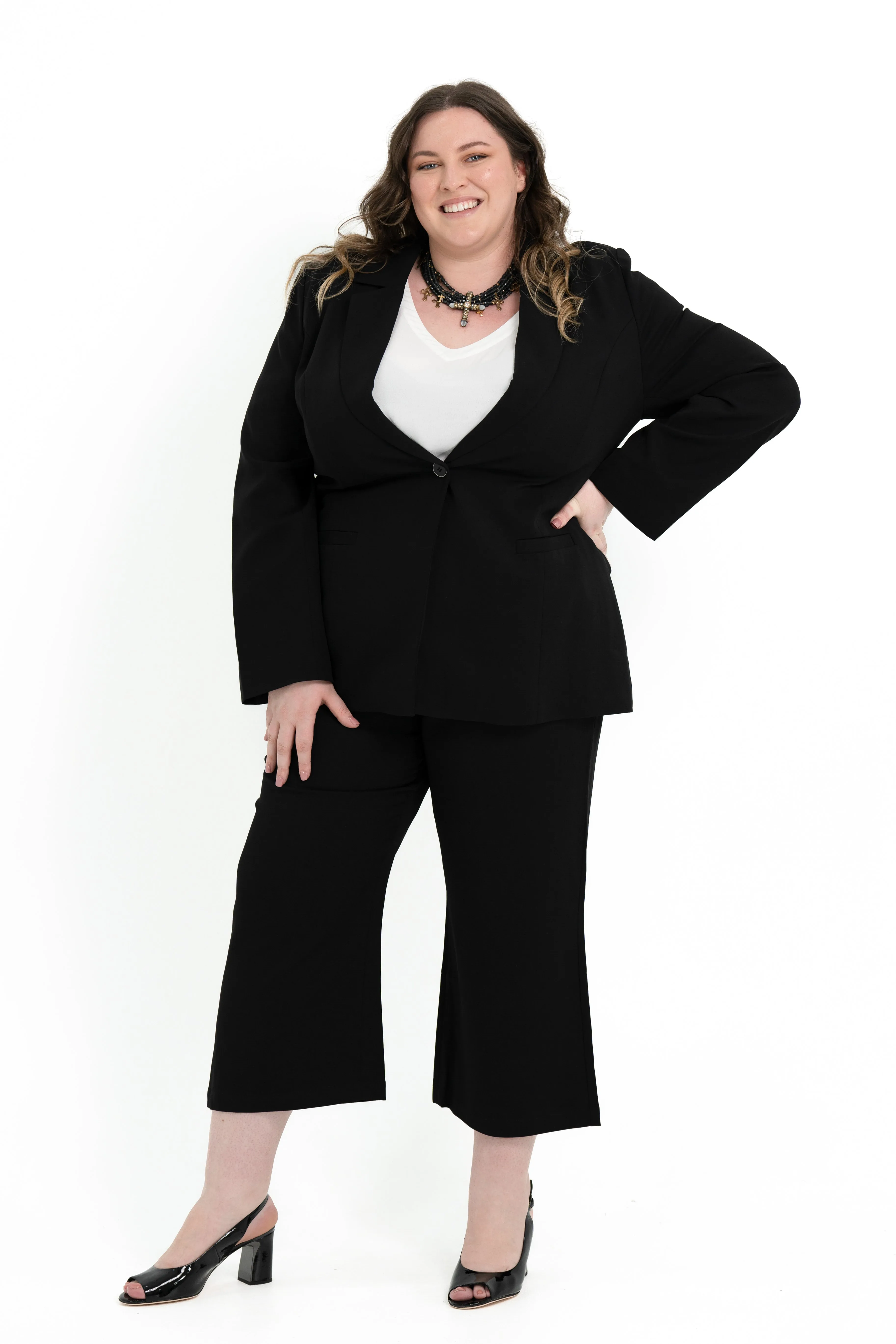 'POWER' Blazer - Black