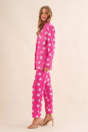 President Barbie Sequin Blazer and Pant Set