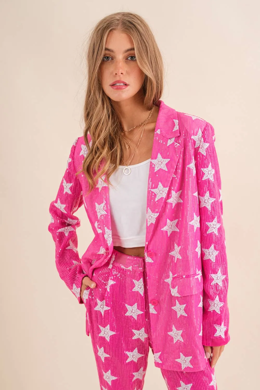 President Barbie Sequin Blazer and Pant Set
