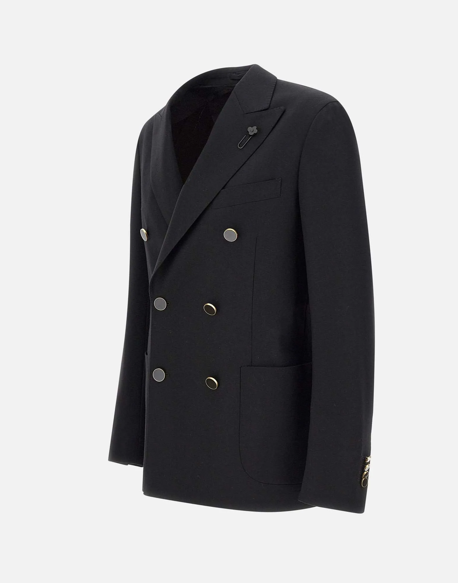 Pure Loro Piana Wool Blazer in Black