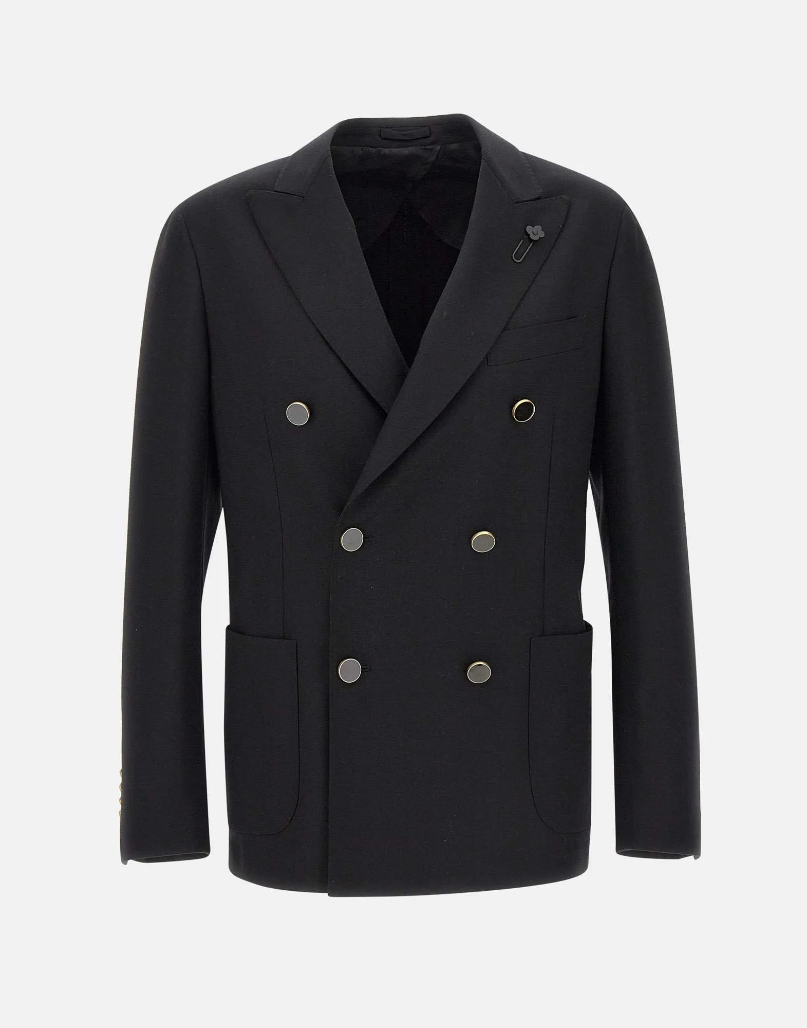 Pure Loro Piana Wool Blazer in Black