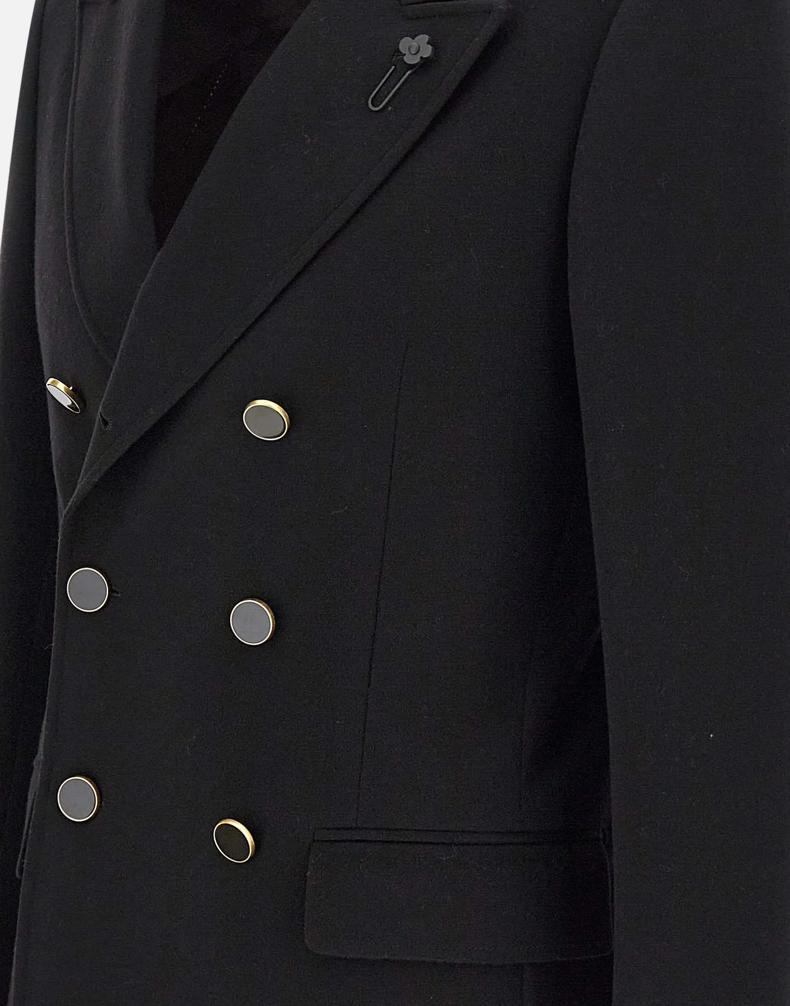 Pure Loro Piana Wool Blazer in Black