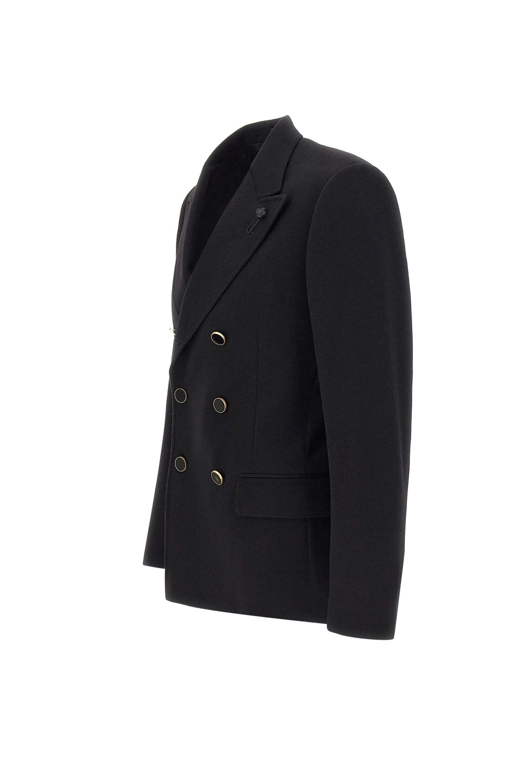 Pure Loro Piana Wool Blazer in Black