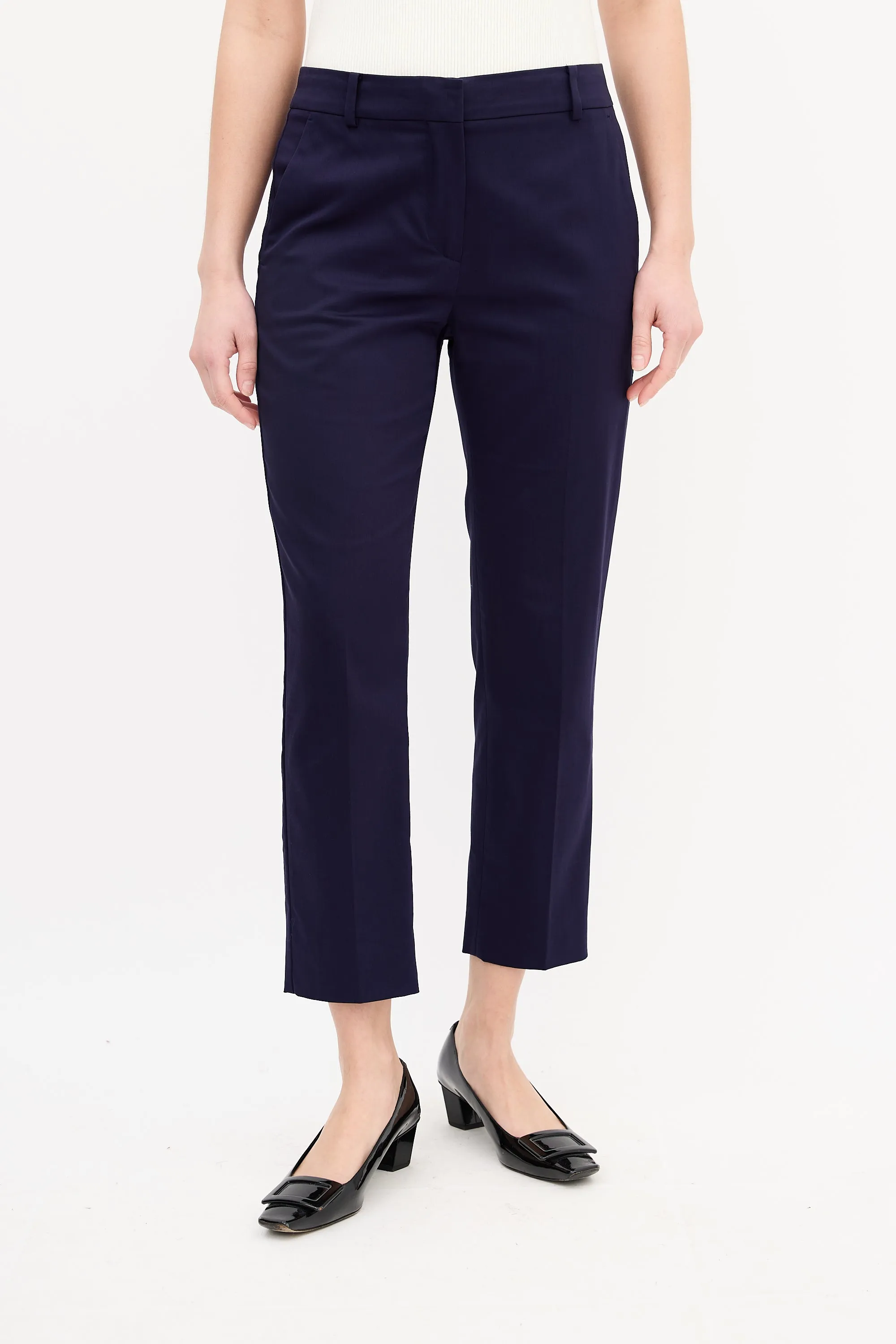 Purple Cotton Slim Suit