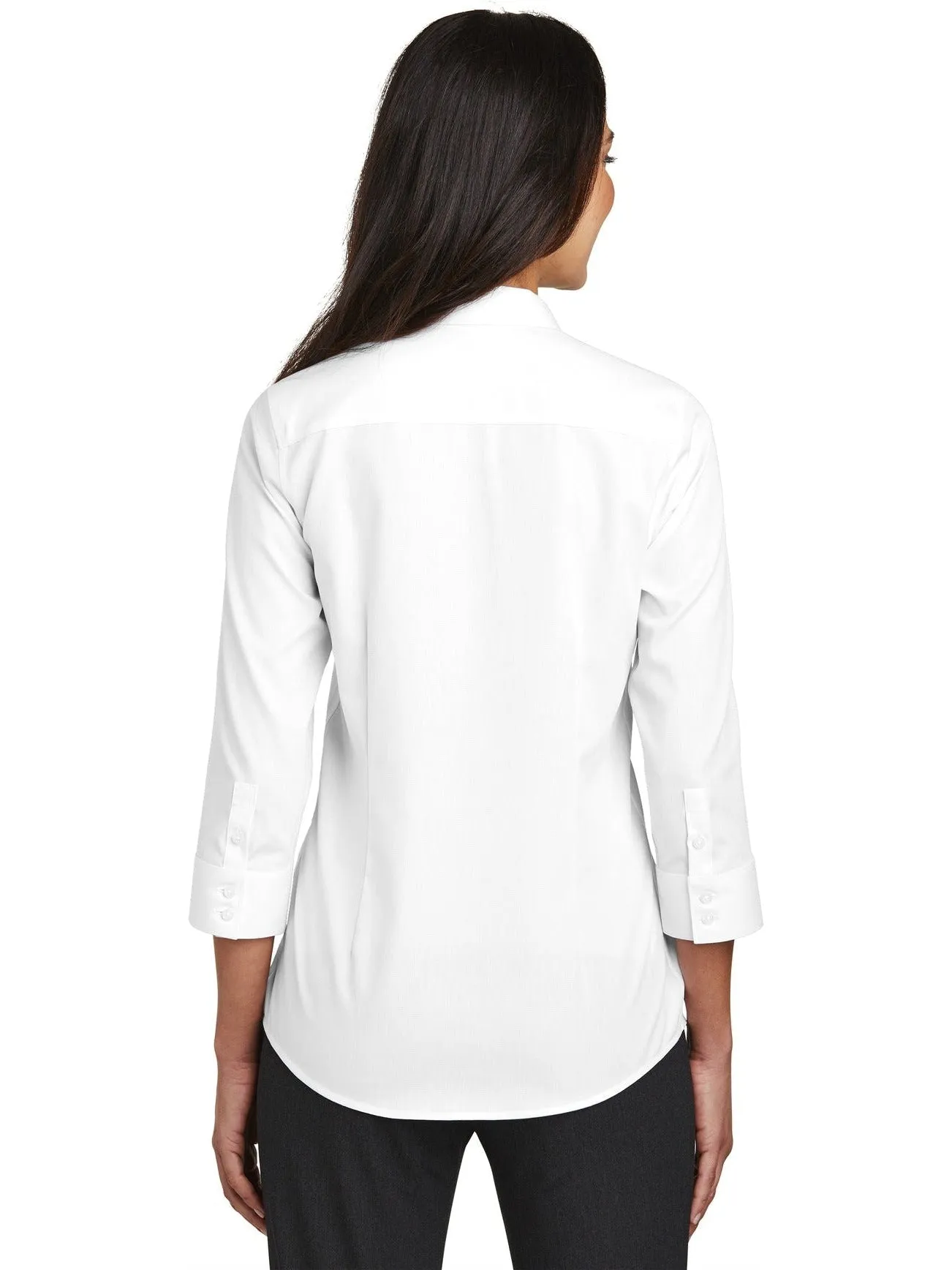 Red House Ladies 3/4-Sleeve Nailhead Non-Iron Shirt