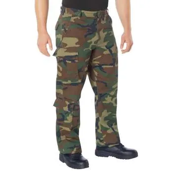 Rothco Vintage Paratrooper Cargo Fatigue Pants / Woodland Camo