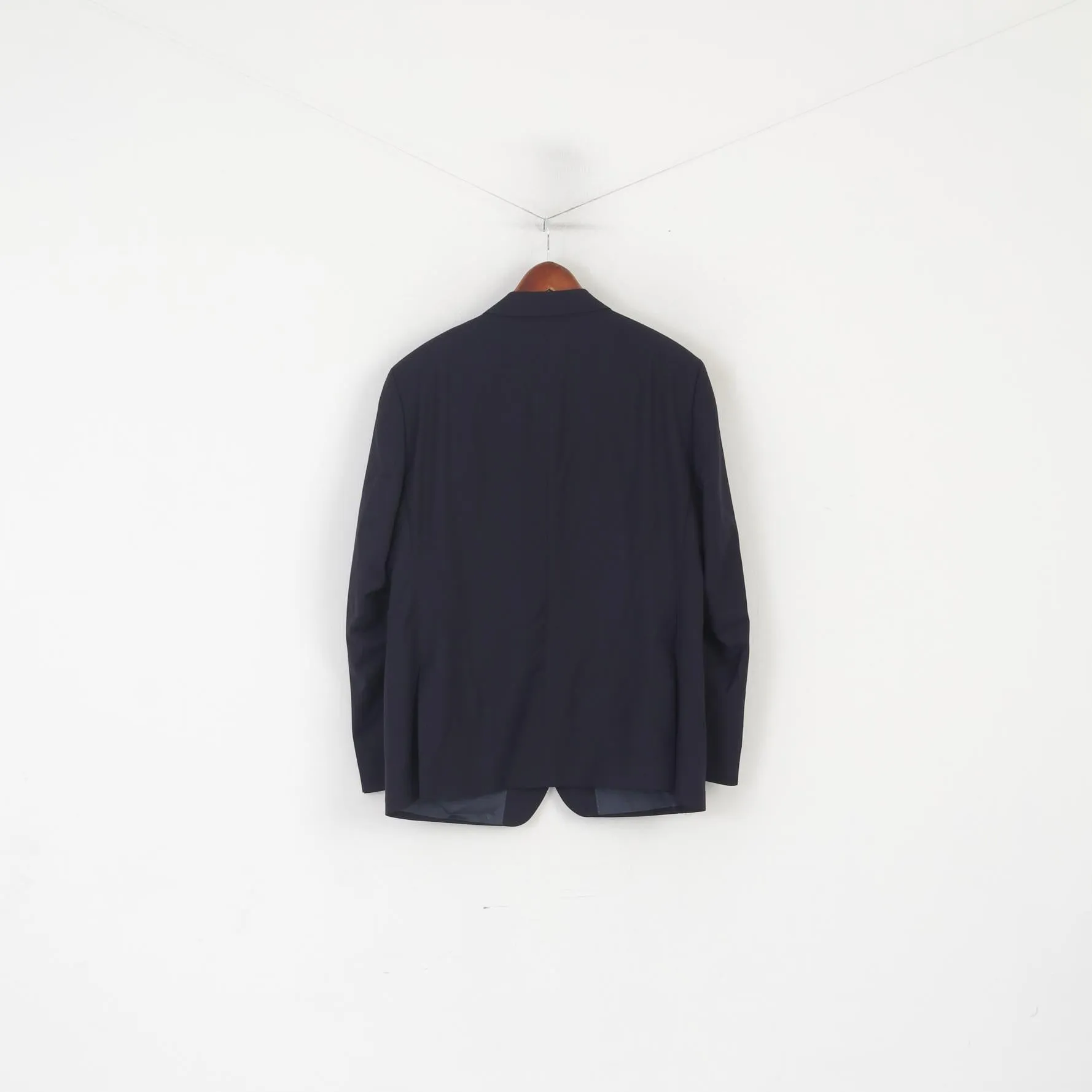 Roy Robson Men 27 42 Blazer Navy 100% Wool Reda Super 110 Single Breasted Jacket