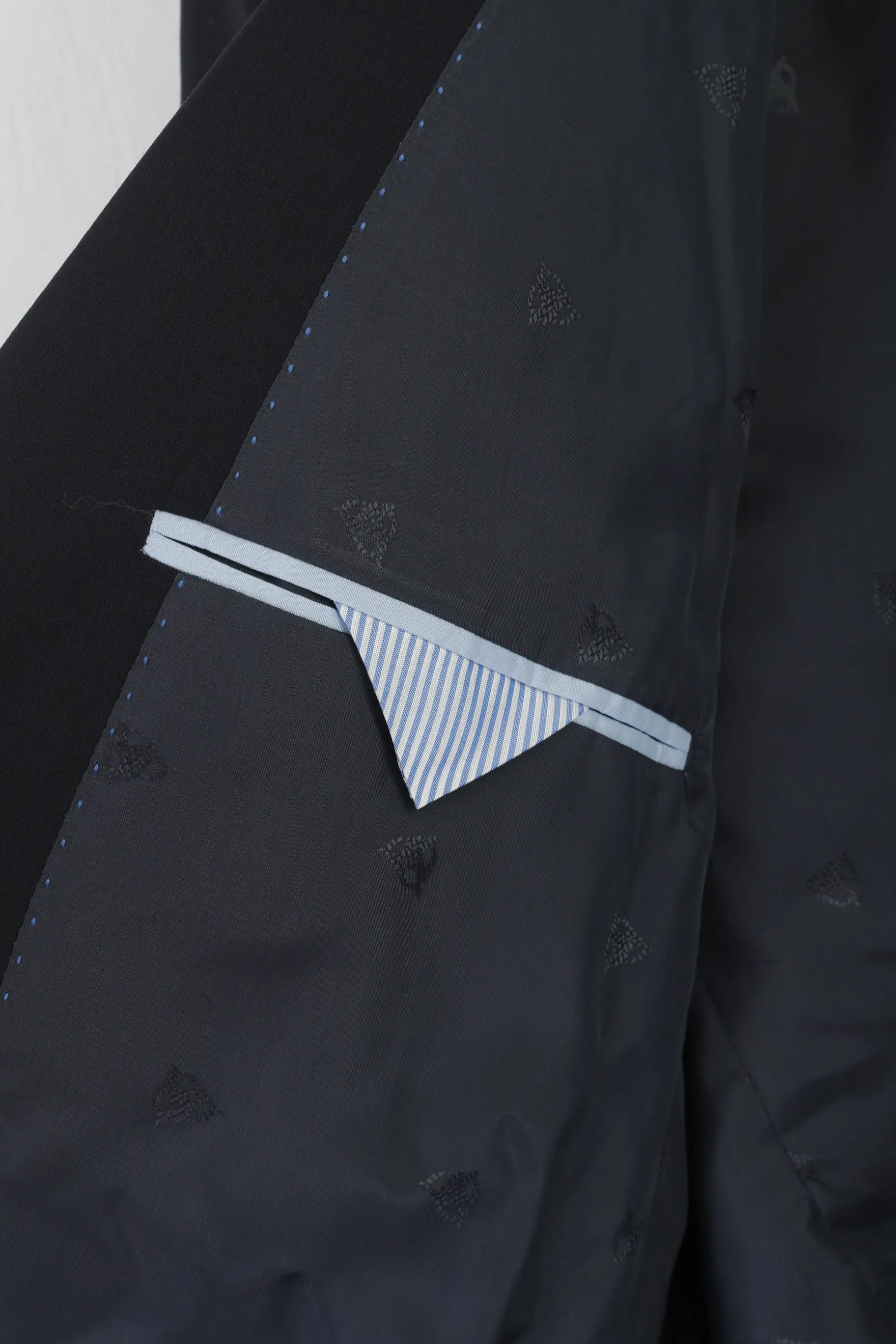 Roy Robson Men 27 42 Blazer Navy 100% Wool Reda Super 110 Single Breasted Jacket