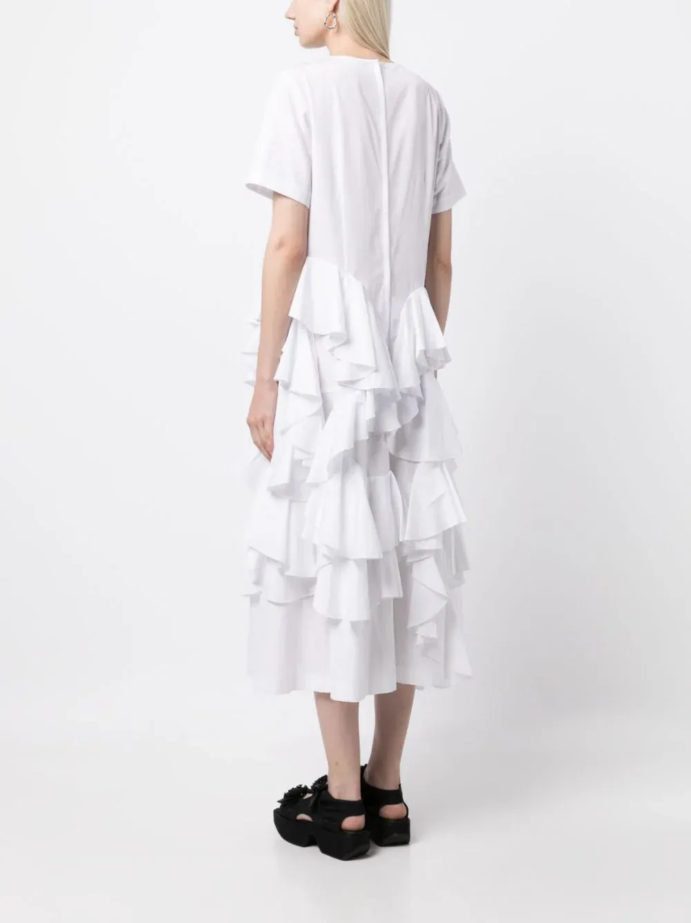 Ruffle Layered T-Shirt Dress