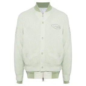sacai Gonz Multi Patch Nylon Twill X Knit Cardigan