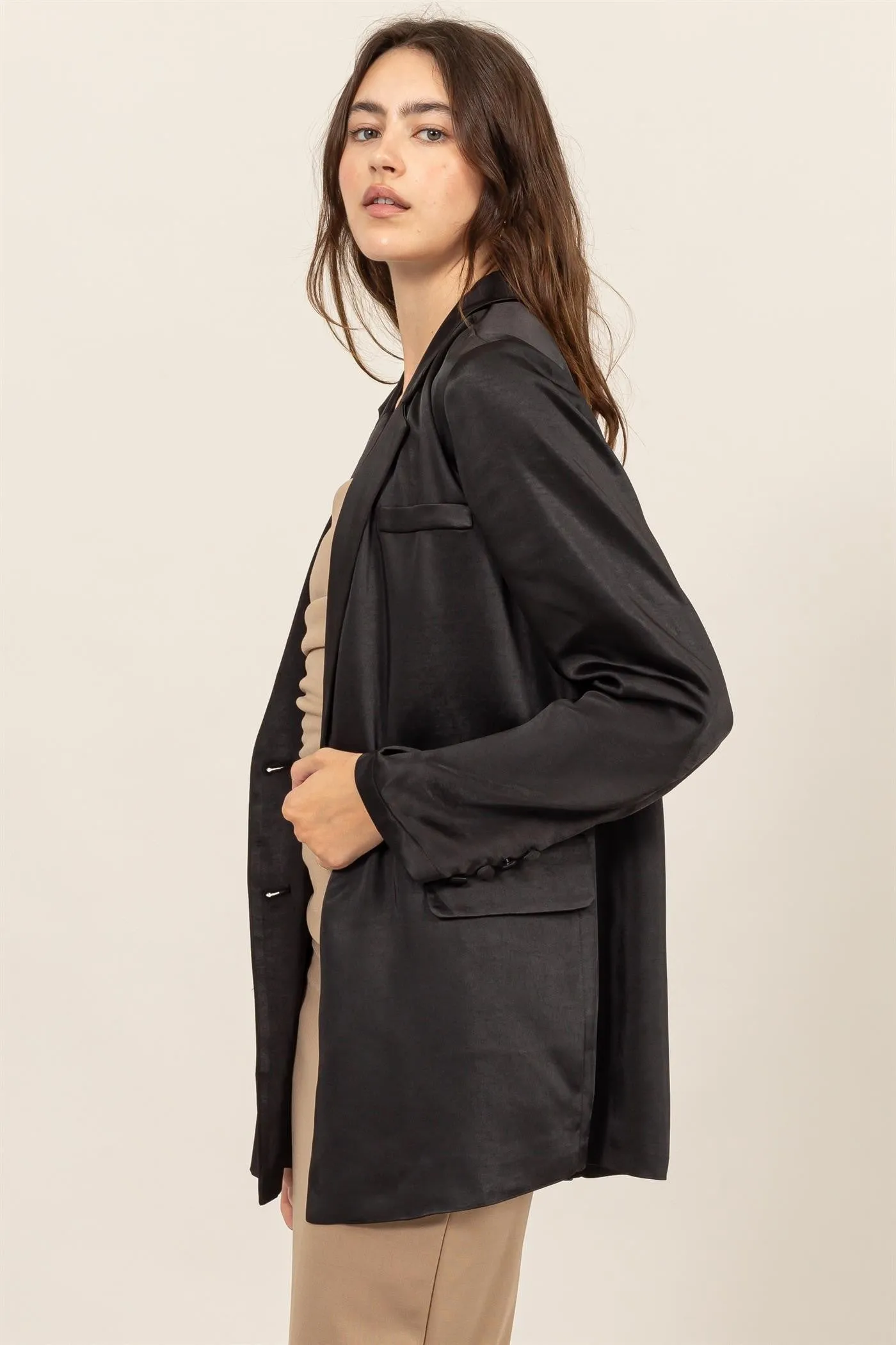 SATIN BLAZER