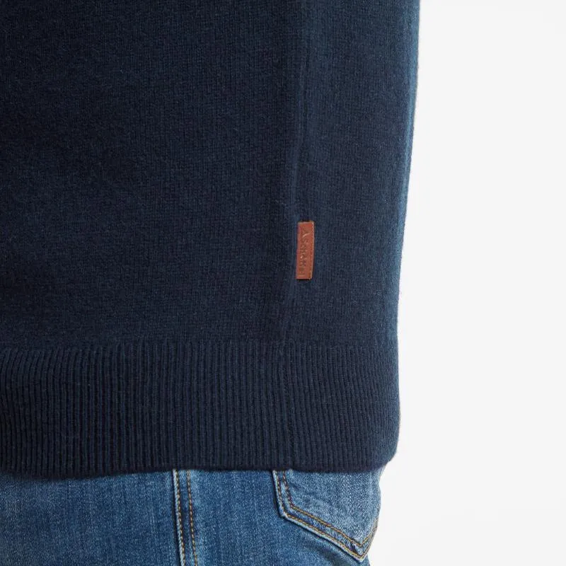Schoffel Lambswool Crew Neck Mens Jumper - Navy