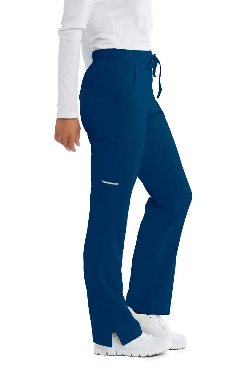 Skechers Women's Reliance Cargo Scrub Pants | Navy