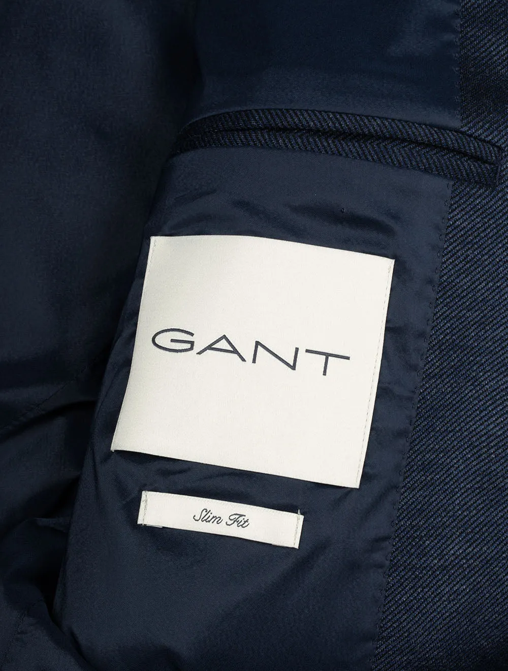 Slim Two Toned Twill jersery Blazer Evening Blue