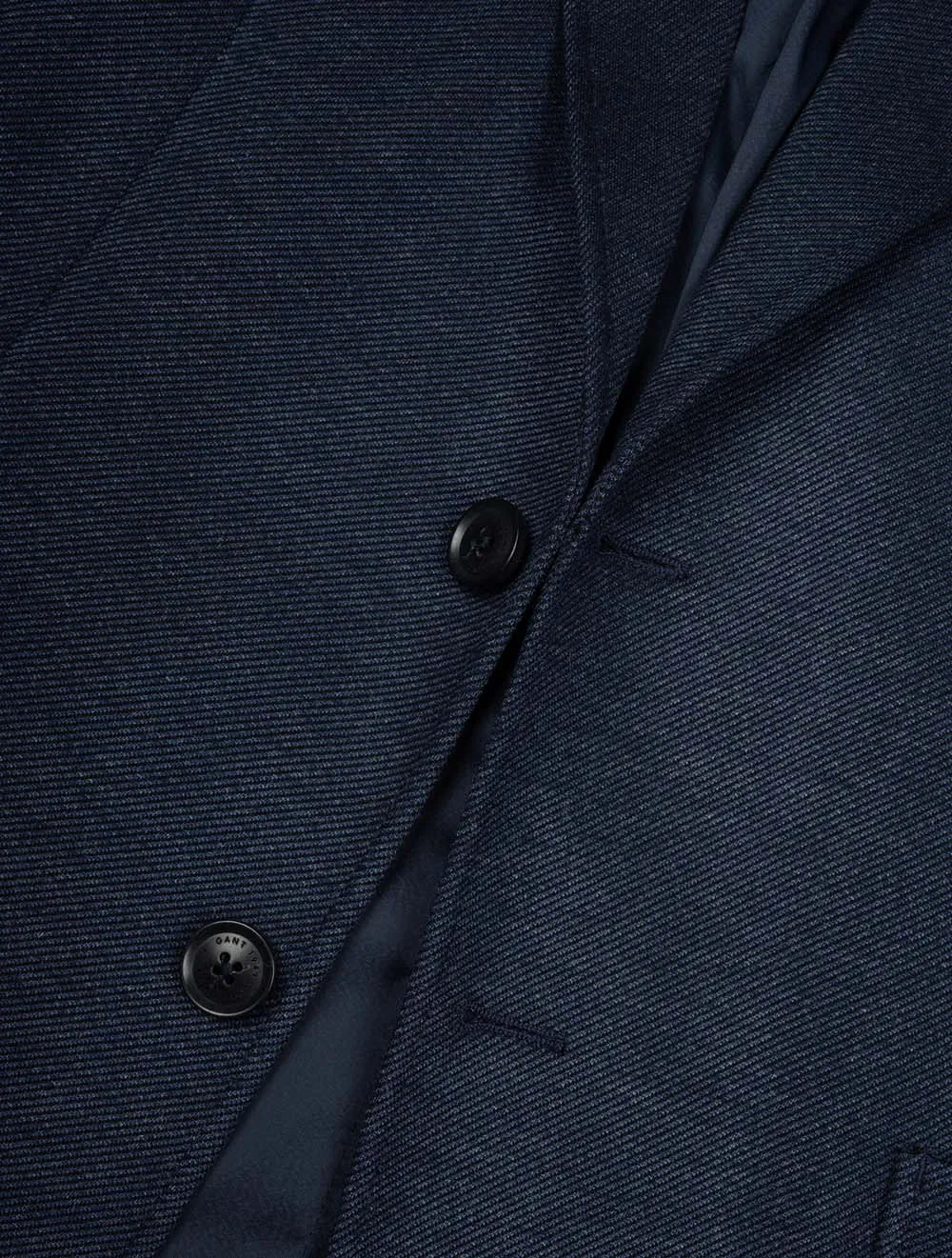 Slim Two Toned Twill jersery Blazer Evening Blue