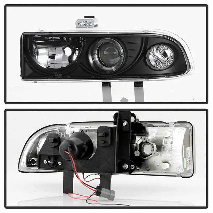 Spyder Chevy S10/ Blazer 98-04 Halo Pro Headlights Black