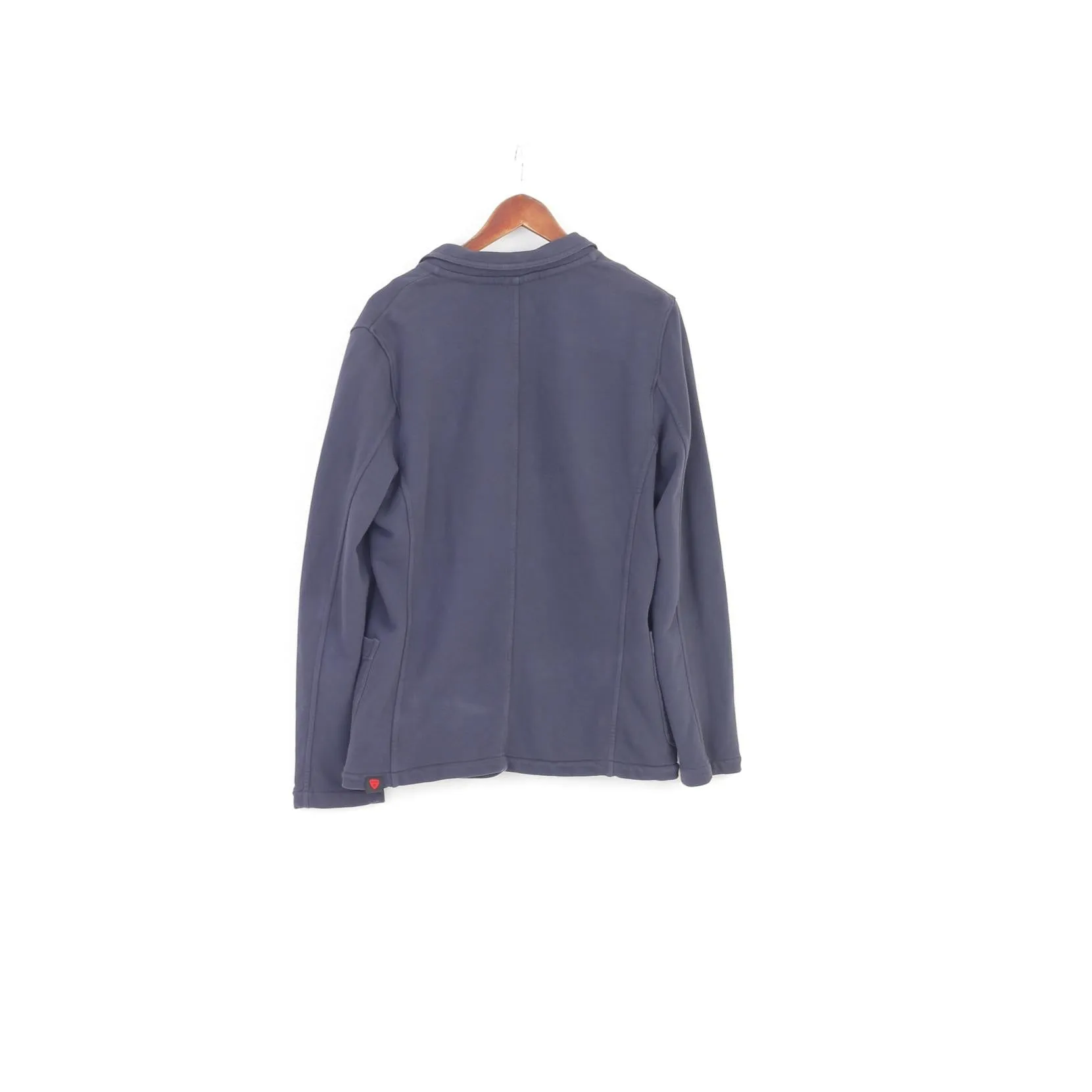 Strellson Men M Blazer Cotton Navy Blue Buttons Long Sleeve Top