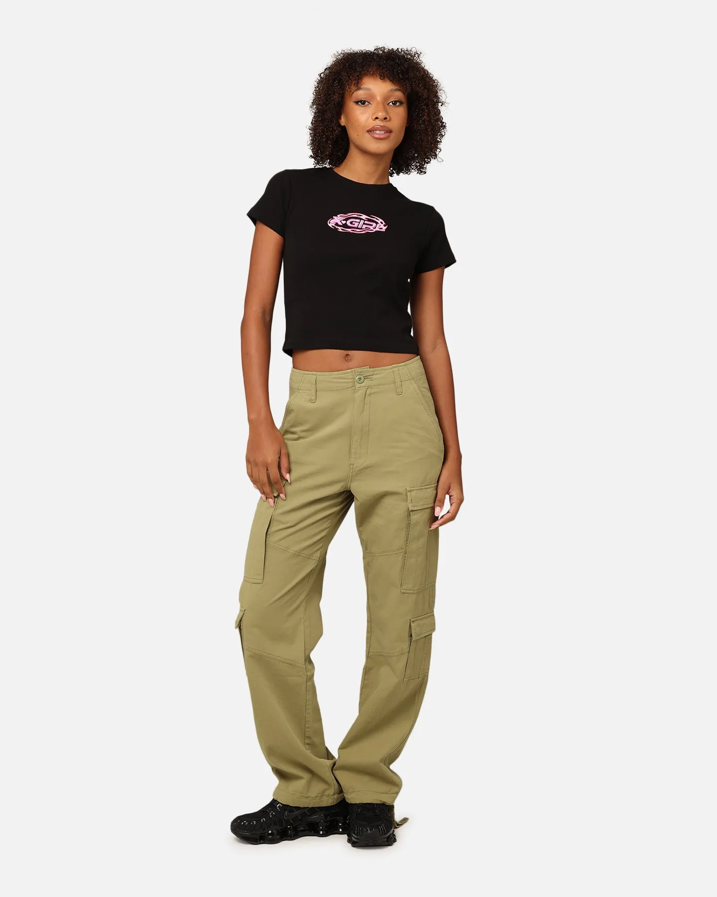 Stüssy Women's Surplus Cargo Pants Pigment Artichoke