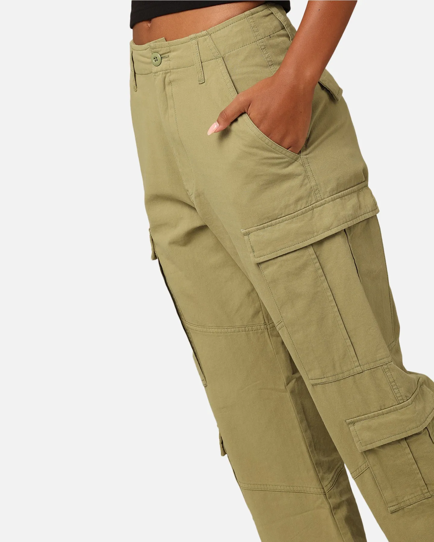 Stüssy Women's Surplus Cargo Pants Pigment Artichoke