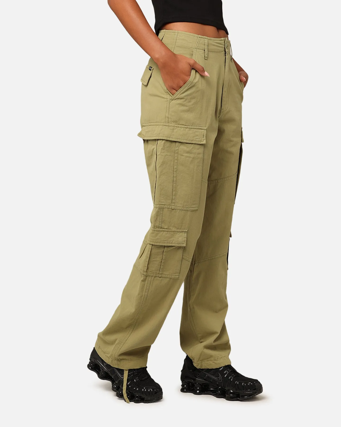 Stüssy Women's Surplus Cargo Pants Pigment Artichoke