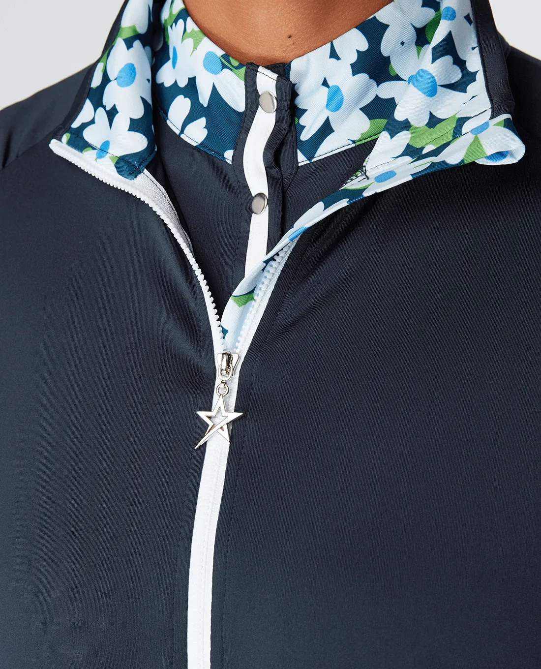 SWING OUT SISTER Celeste 1/4 Zip Navy Blazer