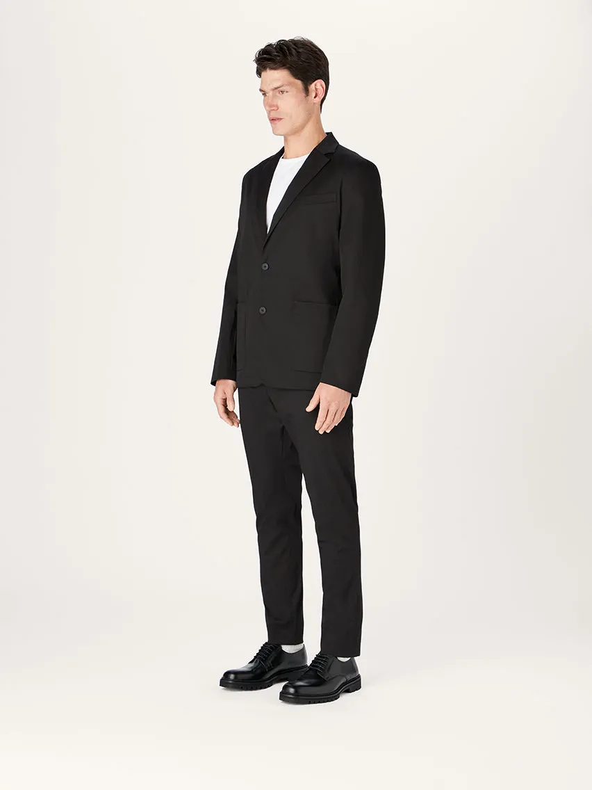 The 24 Blazer || Black | Stretch Cotton