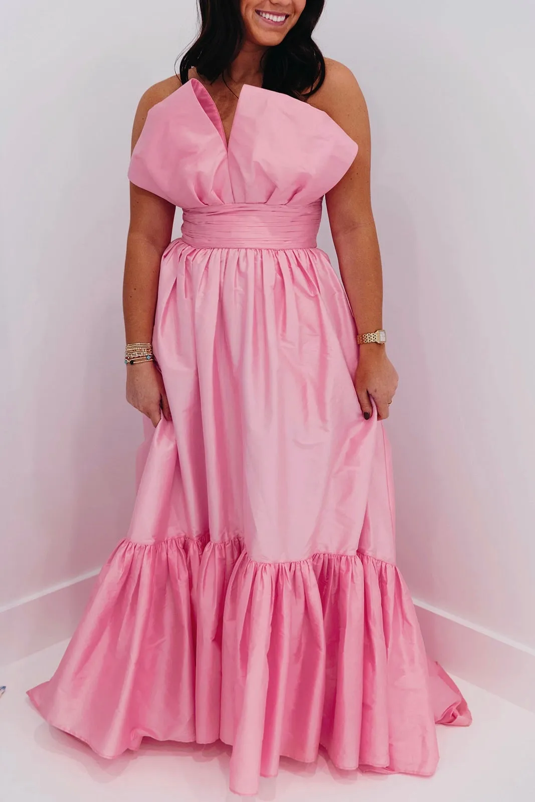 The Betsy Maxi Dress - Bubblegum
