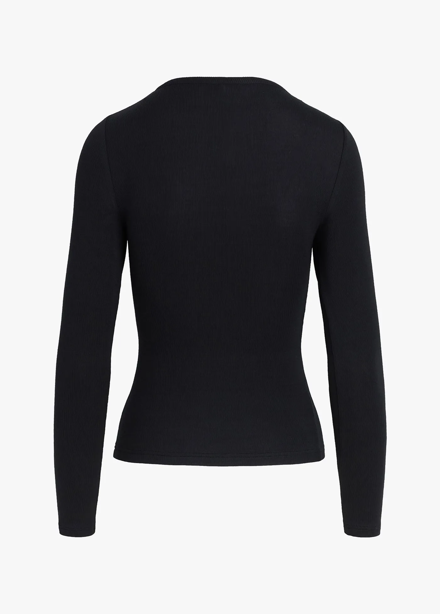 THE HENLEY RIBBED LONG SLEEVE