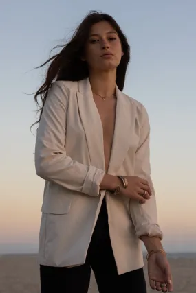 THE MATTE TWILL BLAZER