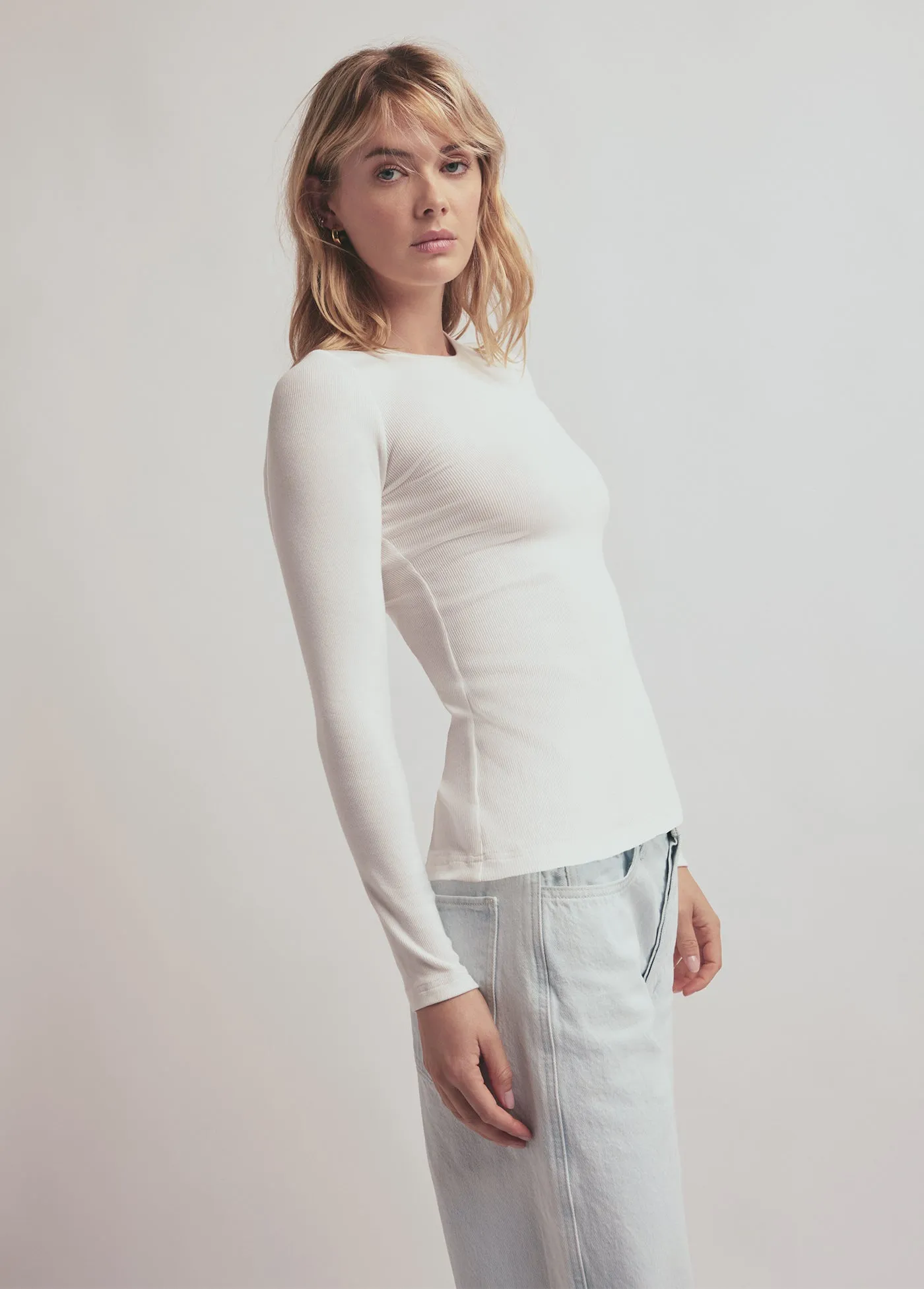THE RIBBED LONG SLEEVE