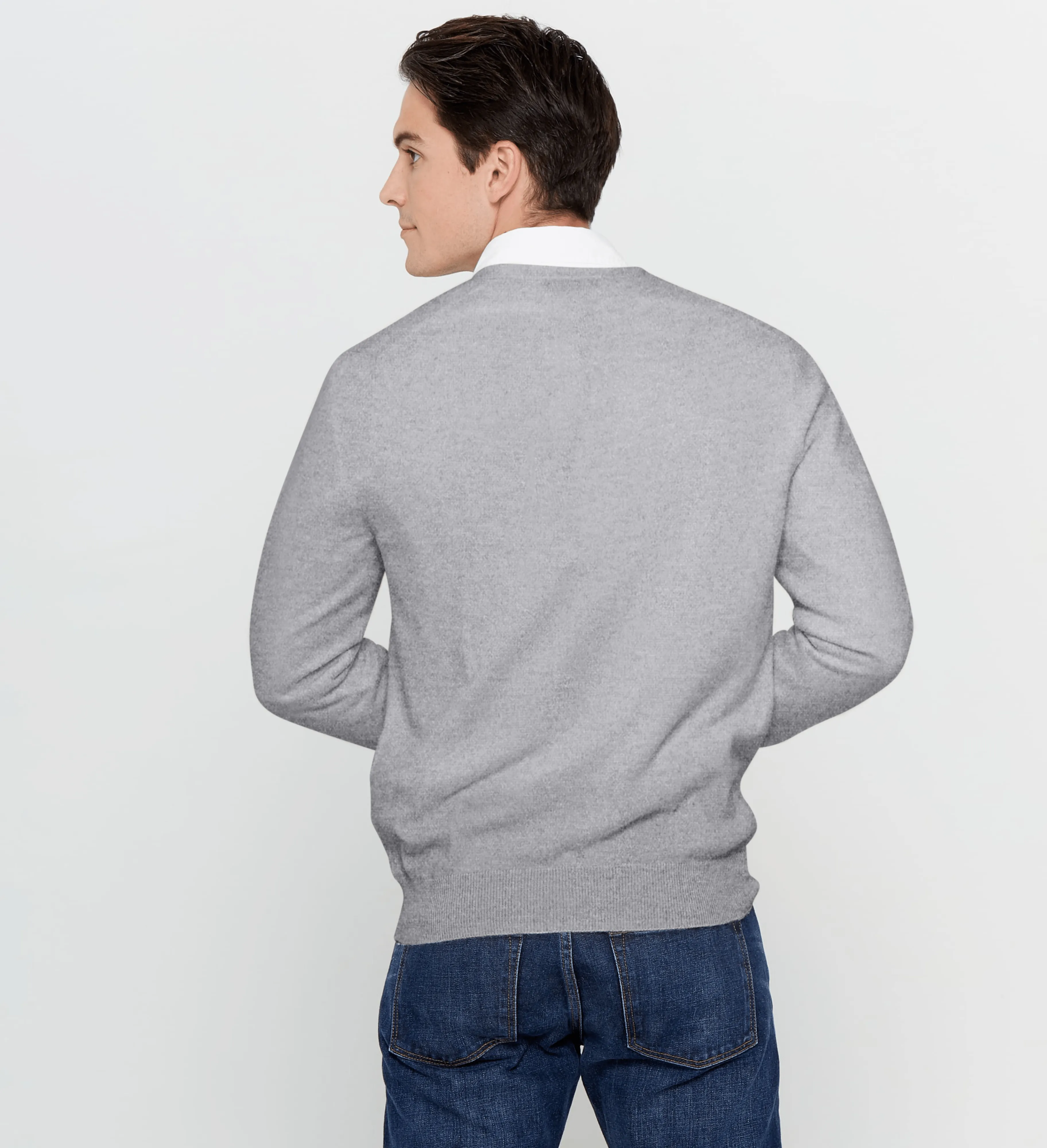 The V-Neck Button Down Cashmere Cardigan with Pockets