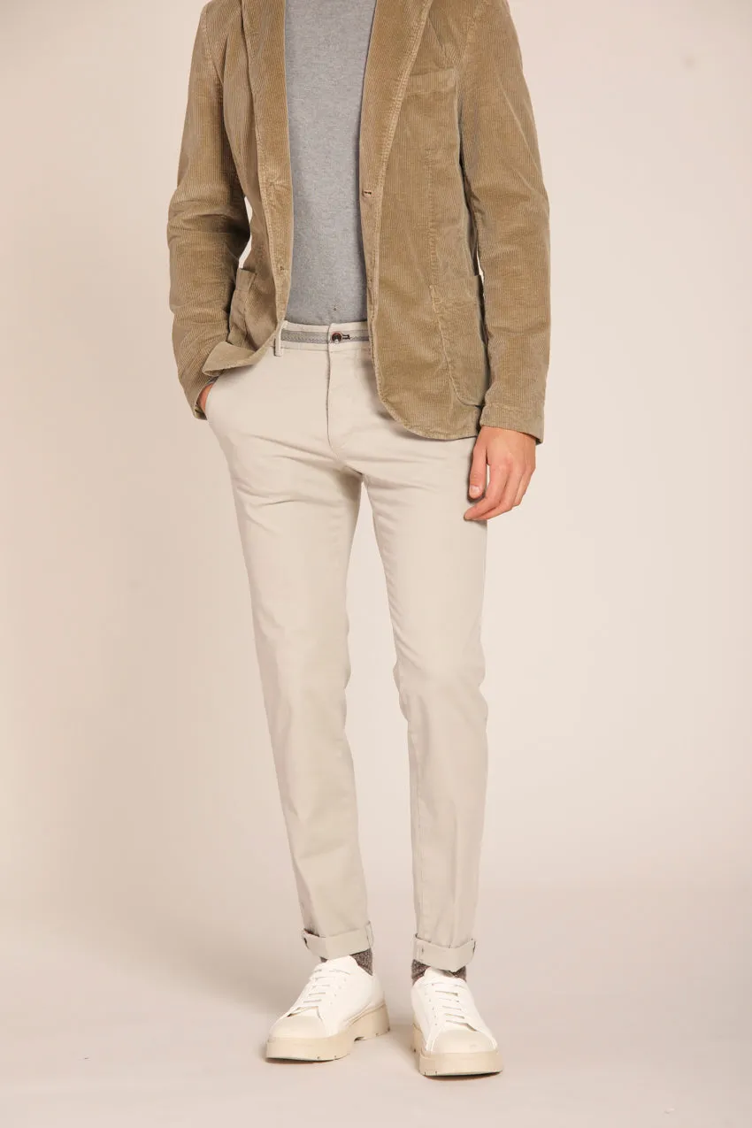 Torino Elegance pantalone chino uomo in cotone modal stretch slim fit