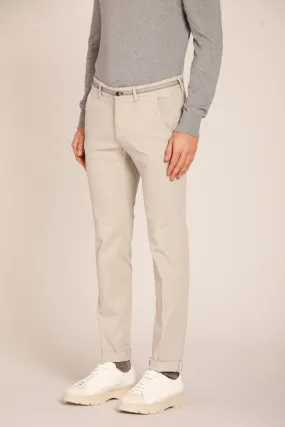 Torino Elegance pantalone chino uomo in cotone modal stretch slim fit