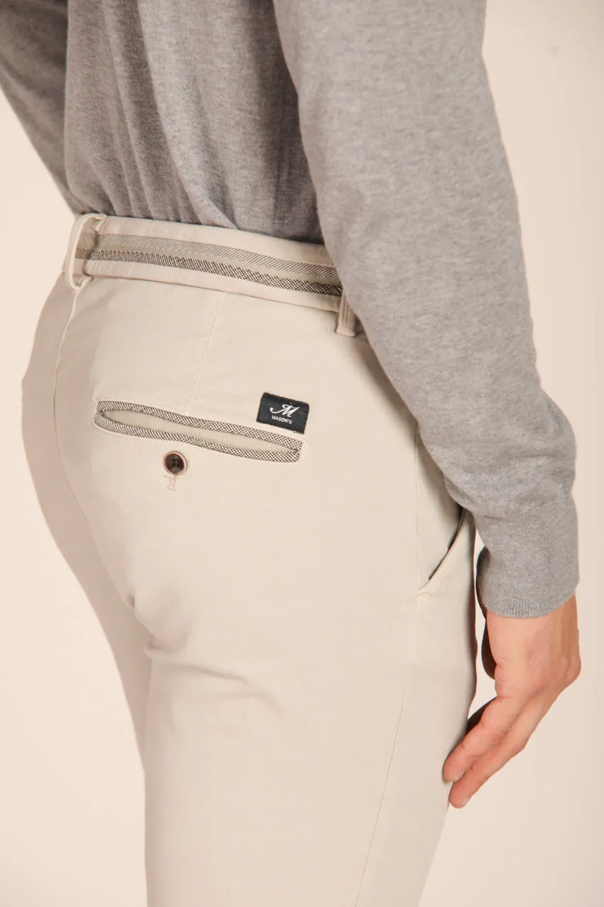 Torino Elegance pantalone chino uomo in cotone modal stretch slim fit