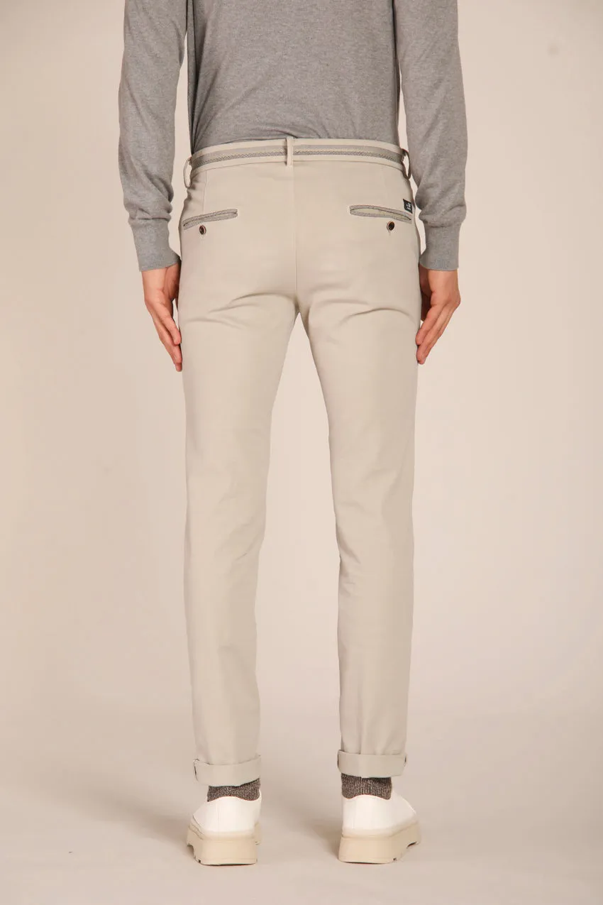 Torino Elegance pantalone chino uomo in cotone modal stretch slim fit