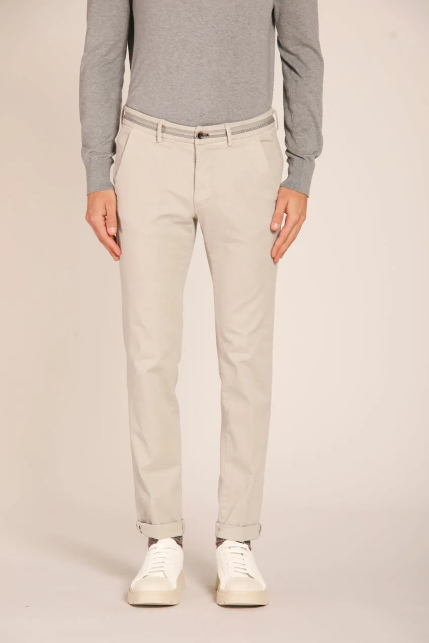 Torino Elegance pantalone chino uomo in cotone modal stretch slim fit