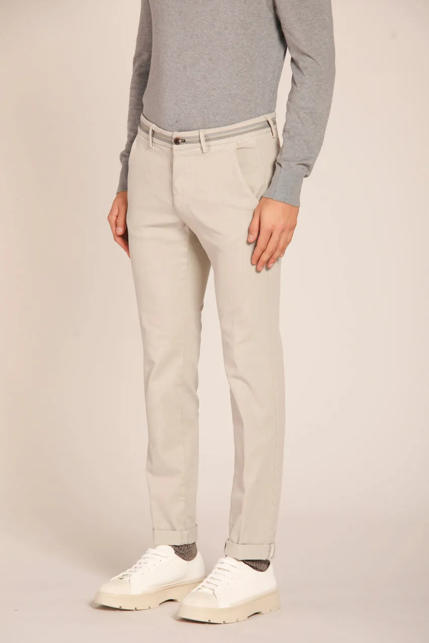 Torino Elegance pantalone chino uomo in cotone modal stretch slim fit