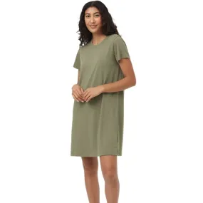 Treeblend T-Shirt Dress (Deep Lichen Green)